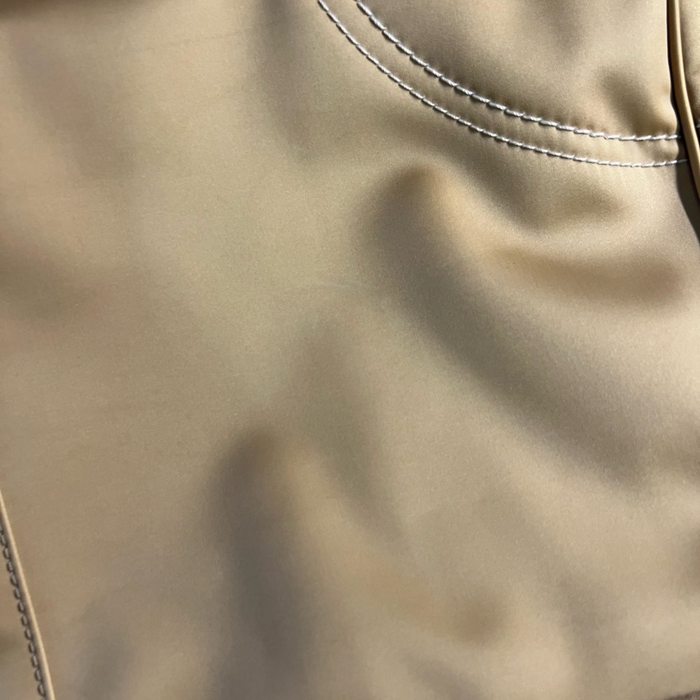 Coach Gold Tote Bag with Brown suede Accents - Picture 5 of 11